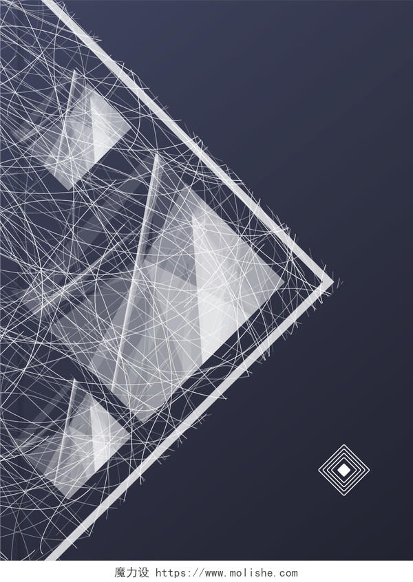 抽象黑色线条几何书籍封面背景